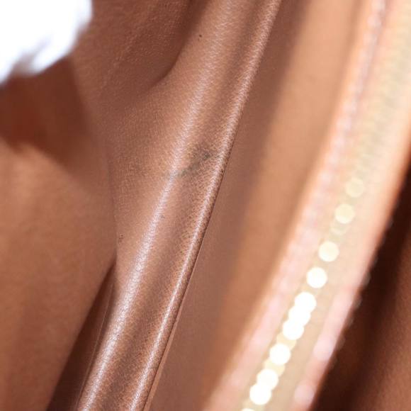 CELINE Macadam Canvas Hand Bag PVC Leather Brown Gold Auth 101152 - Picture 11 of 16